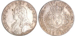 Louis XV (1715-1774) - Ecu aux branches d’olivier - 1737 Q (Perpignan)