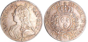 Louis XV (1715-1774) - Ecu aux branches d’olivier - 1731/0 N (Montpellier)