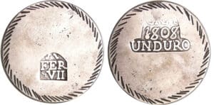 Espagne - Siège de Gerone - Duro de 5 pesetas 1808