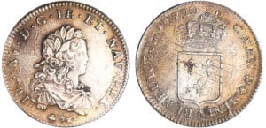 Louis XV (1715-1774) - 1/3 d'écu de France - 1720 A (Paris) flan réformé