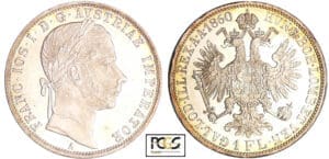 Autriche - Franz Joseph I (1848-1916) - Florin 1860 A