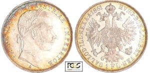 Autriche - Franz Joseph I (1848-1916) - Florin 1861 A