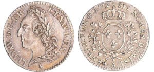 Louis XV (1715-1774) - 1/10 d'écu à la vieille tête - 1772 A (Paris)