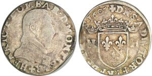 Dombes - Henri II de Montpensier - Teston 1607 (Trévoux)