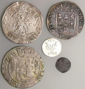 Pays-Bas - Lot de 5 monnaies