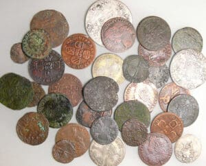 Belgique - Lot de 34 monnaies des Flandres et Brabant