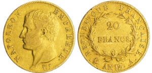 Napoléon 1er (1804-1814) - 20 francs tête nue An 13 A (Paris)