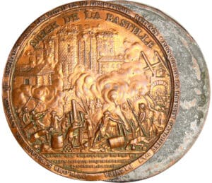Révolution française - Médaille uniface - Siège de la Bastille 1789 par Andrieu
