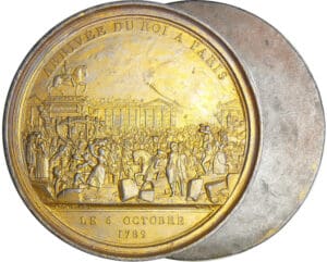 Louis XVI (1774-1792) - Médaille fonte uniface - Arrivée du Roi à Paris / Le 6 octobre 1789