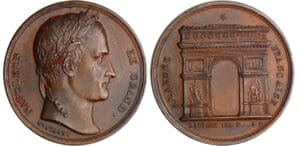 Napoléon ler Grand - Médaille - Arc de triomphe 1836 Montagny