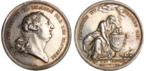 Louis XVI (1774-1792) - Jeton en argent - La mort du Roi par Loos 1793 (Berlin)
