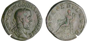 Pupien - Sesterce (238, Rome) - La Concorde