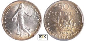 Troisième république (1871-1940) - 50 centimes Semeuse 1908