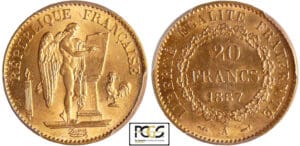 Troisième république (1871-1940) - 20 francs Génie 1887 A (Paris)