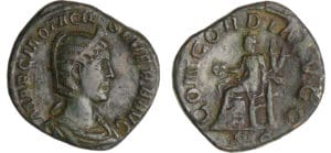 Otacilie - Sesterce (245-247, Rome) - La Concorde