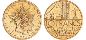 Cinquième république (1959- ) - 10 francs Mathieu 1978 piéfort