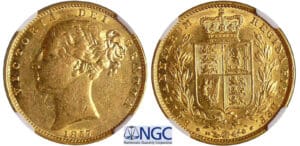 Grande-Bretagne - Victoria (1837-1901) - Souverain 1857 W.W. Incuse