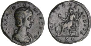 Julia Soémias - Sesterce (220-222, Rome) - Vénus