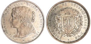 Suisse - Médaille en argent Exposition nationale Genève 1896 - Usine génevoise de dégrossissage d'or