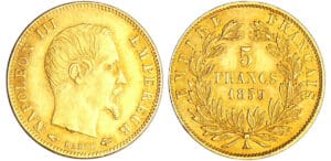 Napoléon III (1852-1870) - 5 francs grand module 1859 A (Paris)