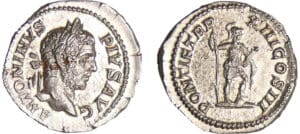 Caracalla - Denier (210, Rome) - La Valeur debout