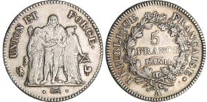 Consulat (1799-1804) - 5 francs Hercule union et force An 11 A (Paris)