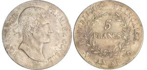 Bonaparte premier consul (1799-1804) - 5 francs An XI Q (Perpignan)