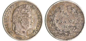 Louis-Philippe Ier (1830-1848) - 1/2 franc 1841 A (Paris)