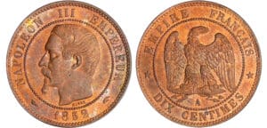 Napoléon III (1852-1870) - 10 centimes tête nue 1852 A (Paris)