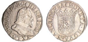 Lorraine - Duché de Lorraine - Henri II  - Teston (Nancy)