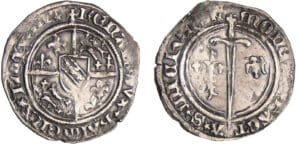 Lorraine - Duché de Lorraine - René 1er - Demi-gros (Saint-Michel)