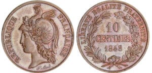 Deuxième république (1848-1852) - 10 centimes concours de Alard 1848