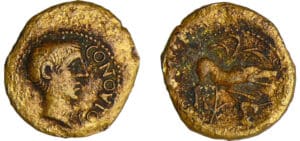 Santons - Bronze CONTOVTOS - Quadran (40 av. J.-C.)