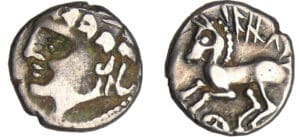 Allobroges - Denier IAZVS au cheval galopant et à la rouelle