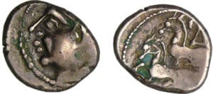 Pictons - Drachme aux deux chevaux (60-30 av. J.-C.)