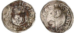 Lorraine - Duché de Lorraine - Charles III - Double denier (Nancy) contremarque