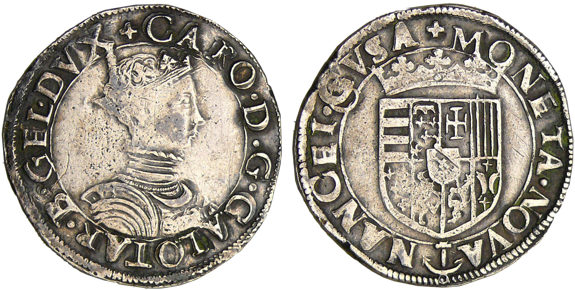 Lorraine - Duché de Lorraine - Charles III - Teston au buste juvénile (Nancy) Lorraine - Duché de Lorraine - Charles III - Teston au buste juvénile (Nancy)