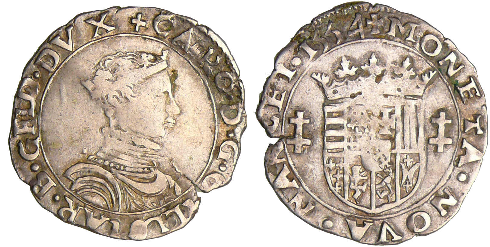 Lorraine - Duché de Lorraine - Charles III - Quart de teston au buste juvénile (Nancy) Lorraine - Duché de Lorraine - Charles III - Quart de teston au buste juvénile (Nancy)