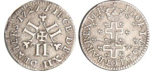 Lorraine - Duché de Lorraine - Léopold 1er - XII deniers 1727 (Nancy) 27/26