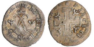 Lorraine - Duché de Lorraine - Léopold 1er - XV deniers sd (1710) (Nancy)