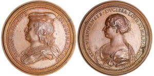 Lorraine - Médaille - Simon II (1140-1207) et Ide de Vienne par Saint-Urbain, s.d. Nancy