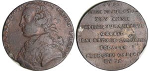 Pays-Bas méridionaux - Charles-Alexandre de Lorraine Gouverneur de la Belgique - Jeton 1769