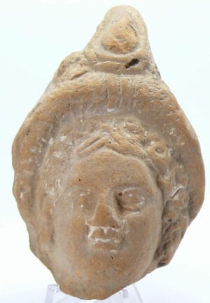 Romain - Tête en terre cuite - 1er-3ème siècle