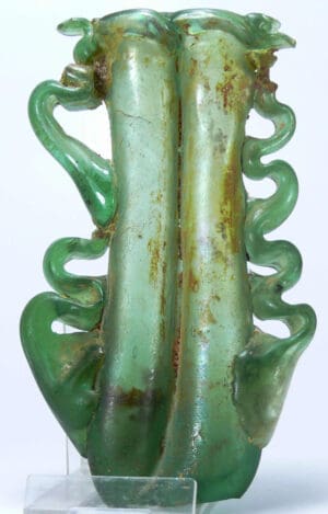 Romain - Double lacrimoire en verre irisé - 1er-2ème siècle