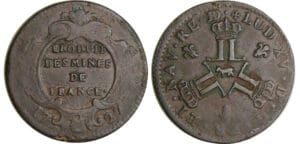 Louis XV (1715-1774) - Sol des mines de France - 1727 (Pau)