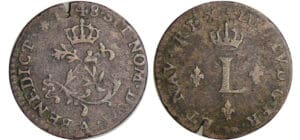 Louis XV (1715-1774) - Sol de billon - 1748 A (Paris)
