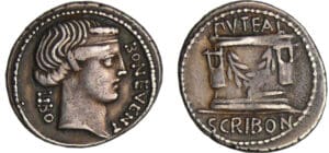Scribonia - Denier (62 av. J.-C.)