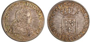 Louis XV (1715-1774) - 1/3 d'écu de France - 1720 A (Paris) flan réformé