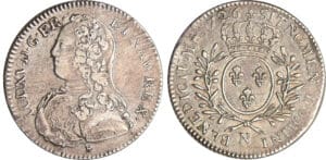 Louis XV (1715-1774) - ½ écu aux branches d’olivier - 1726 N (Montpellier)