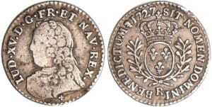 Louis XV (1715-1774) - 1/20 d'écu aux branches d’olivier - 1727 R (Orléans)